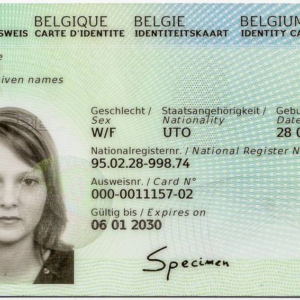 Buy Authentic Belgian ID Card Online