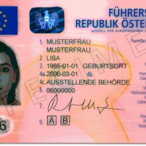 Buy Austrian Driving License